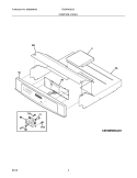CONTROL PANEL Diagram and Parts List for EI30EW35JS1  Electrolux Wall Oven