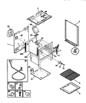 BODY Diagram and Parts List for TGF330WCDA  Tappan Range