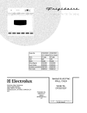 COVER Diagram and Parts List for CFEB27S2FB1  Frigidaire Wall Oven