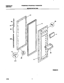 REFRIGERATOR DOOR Diagram and Parts List for FRS26ZRGW3  Frigidaire Refrigerator