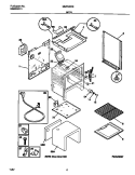 BODY Diagram and Parts List for MGF345CESE  Frigidaire Range