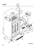 CABINET Diagram and Parts List for FRT18P6CW0  Frigidaire Refrigerator