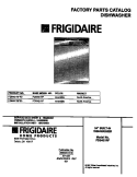 COVER Diagram and Parts List for FDB421RFR3  Frigidaire Dishwasher