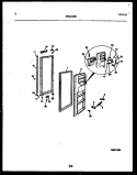 FREEZER DOOR PARTS Diagram and Parts List for RS229MCD3  Frigidaire Refrigerator
