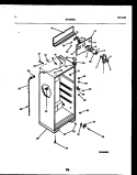 CABINET PARTS Diagram and Parts List for RT19F8YX3B  Gibson Refrigerator