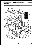SYSTEM AND AUTOMATIC DEFROST PARTS Diagram and Parts List for FU199LRW3  Frigidaire Freezer