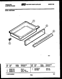 DRAWER PARTS Diagram and Parts List for RE36BNW2  Frigidaire Range