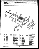 BROILER DRAWER PARTS Diagram and Parts List for 30-2549-00-03  Tappan Range