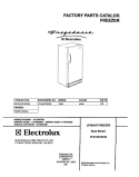 COVER Diagram and Parts List for FFU14FC6CW0  Frigidaire Freezer