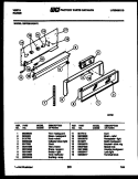 BACKGUARD Diagram and Parts List for 30PPSKWDN0-23  Tappan Range