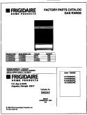 COVER Diagram and Parts List for FLF334BGDE  Frigidaire Range