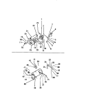 BLOWER & HEATER HOUSING COMPONENTS Diagram and Parts List for DEA600A0T  Kelvinator Dryer