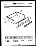 DRAWER PARTS Diagram and Parts List for REC306GW0  Kelvinator Range