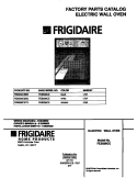 COVER Diagram and Parts List for FEB556CETE  Frigidaire Wall Oven