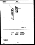 CONTROL PANEL Diagram and Parts List for 56-3443-10-01  Tappan Microwave