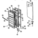 DOOR PARTS Diagram and Parts List for WFU14M3AW0  Frigidaire Freezer