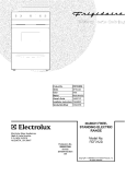 COVER Diagram and Parts List for FEF312BSG  Frigidaire Range