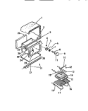 OVEN CAVITY Diagram and Parts List for RER306CW0  Kelvinator Range