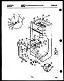 INTERIOR PARTS Diagram and Parts List for UFP16DL3  Frigidaire Freezer