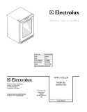 COVER Diagram and Parts List for E24WC75HSS0  Electrolux Wine and Beverage Cooler