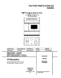 COVER Diagram and Parts List for PLEF489CCA  Frigidaire Range