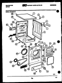 CABINET AND COMPONENT PARTS Diagram and Parts List for DEC300G1D  Kelvinator Dryer