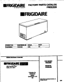 COVER Diagram and Parts List for F81M185BW1  Frigidaire Freezer
