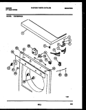 TOP, CONTROL AND MISCELLANEOUS PART Diagram and Parts List for DG27S8WAGA  Gibson Dryer