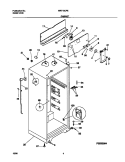 CABINET Diagram and Parts List for MRT15CPEW8  Frigidaire Refrigerator