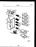 SHELVES AND SUPPORTS Diagram and Parts List for RS22F8DX1B  Gibson Refrigerator