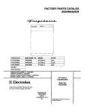 COVER Diagram and Parts List for FDB126RBS0  Frigidaire Dishwasher