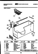 BODY PARTS Diagram and Parts List for FC162JTW3  Frigidaire Freezer