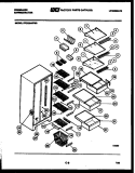 SHELVES AND SUPPORTS Diagram and Parts List for FPCE24VFA0  Frigidaire Refrigerator