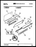 SPLASHER CONTROL Diagram and Parts List for GPM638BDL8  Frigidaire Range