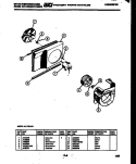 AIR HANDLING PARTS Diagram and Parts List for AL113L1A1  Frigidaire Air Conditioner