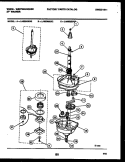 TRANSMISSION PARTS Diagram and Parts List for LA600MXH2  Frigidaire Washer