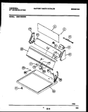 CONSOLE AND CONTROL PARTS Diagram and Parts List for MDE116RBW0  Frigidaire Dryer