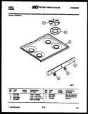 COOKTOP PARTS Diagram and Parts List for VG30CW2  Tappan Range