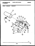 BURNER, IGNITER AND VALVE Diagram and Parts List for DG600AXD1  Frigidaire Dryer