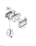 DOOR Diagram and Parts List for KF450GDD1  Frigidaire Range