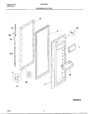 REFRIGERATOR DOOR Diagram and Parts List for FRS26ZNHB5  Frigidaire Refrigerator