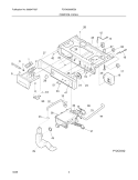 CONTROL PANEL Diagram and Parts List for FCCW3000ES0  Frigidaire Washer