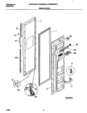 FREEZER DOOR Diagram and Parts List for FRS22ZGGD1  Frigidaire Refrigerator