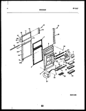 DOOR PARTS Diagram and Parts List for FPCE19TPL1  Frigidaire Refrigerator