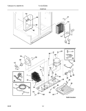 SYSTEM Diagram and Parts List for PLHS37EESB9  Frigidaire Refrigerator