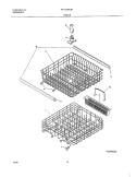RACKS Diagram and Parts List for F71C24RJB1  Frigidaire Dishwasher