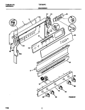 BACKGUARD Diagram and Parts List for TGF330WCWD  Tappan Range