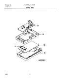 CONTROL PANEL Diagram and Parts List for GLMV168KS2  Frigidaire Microwave