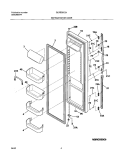 REFRIGERATOR DOOR Diagram and Parts List for GLRS267ZAW3  Frigidaire Refrigerator