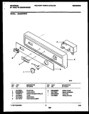 CONTROL PARTS Diagram and Parts List for MDB202RBL0  Frigidaire Dishwasher